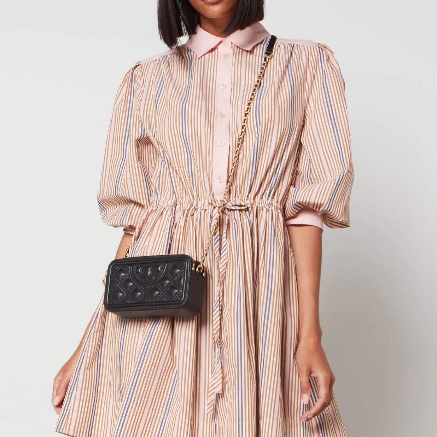 Mini Bags*Tory Burch Women's Fleming Double-Zip Mini Bag - Black