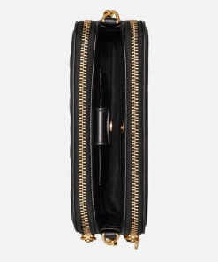 Mini Bags*Tory Burch Women's Fleming Double-Zip Mini Bag - Black