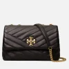 Shoulder Bags*Tory Burch Women's Kira Chevron Small Covertible Shoulder Bag - Black