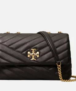 Shoulder Bags*Tory Burch Women's Kira Chevron Small Covertible Shoulder Bag - Black