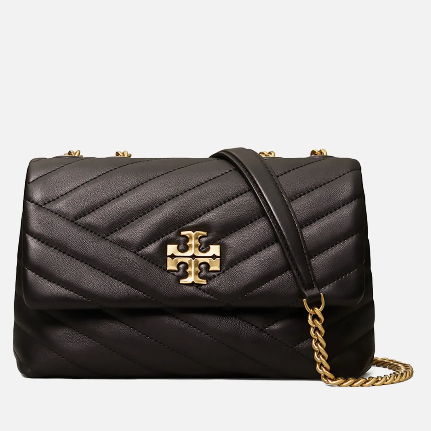 Shoulder Bags*Tory Burch Women's Kira Chevron Small Covertible Shoulder Bag - Black