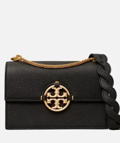 Shoulder Bags*Tory Burch Women's Miller Small Flap Shoulder Bag - Black