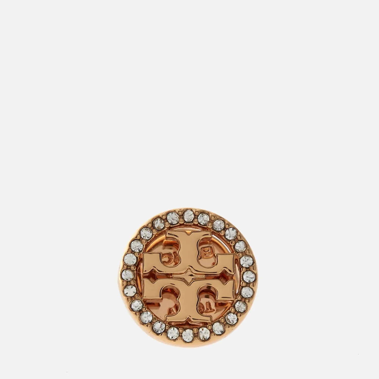 Earrings*Tory Burch Women's Miller Pave Stud Earrings - Silver/Crystal