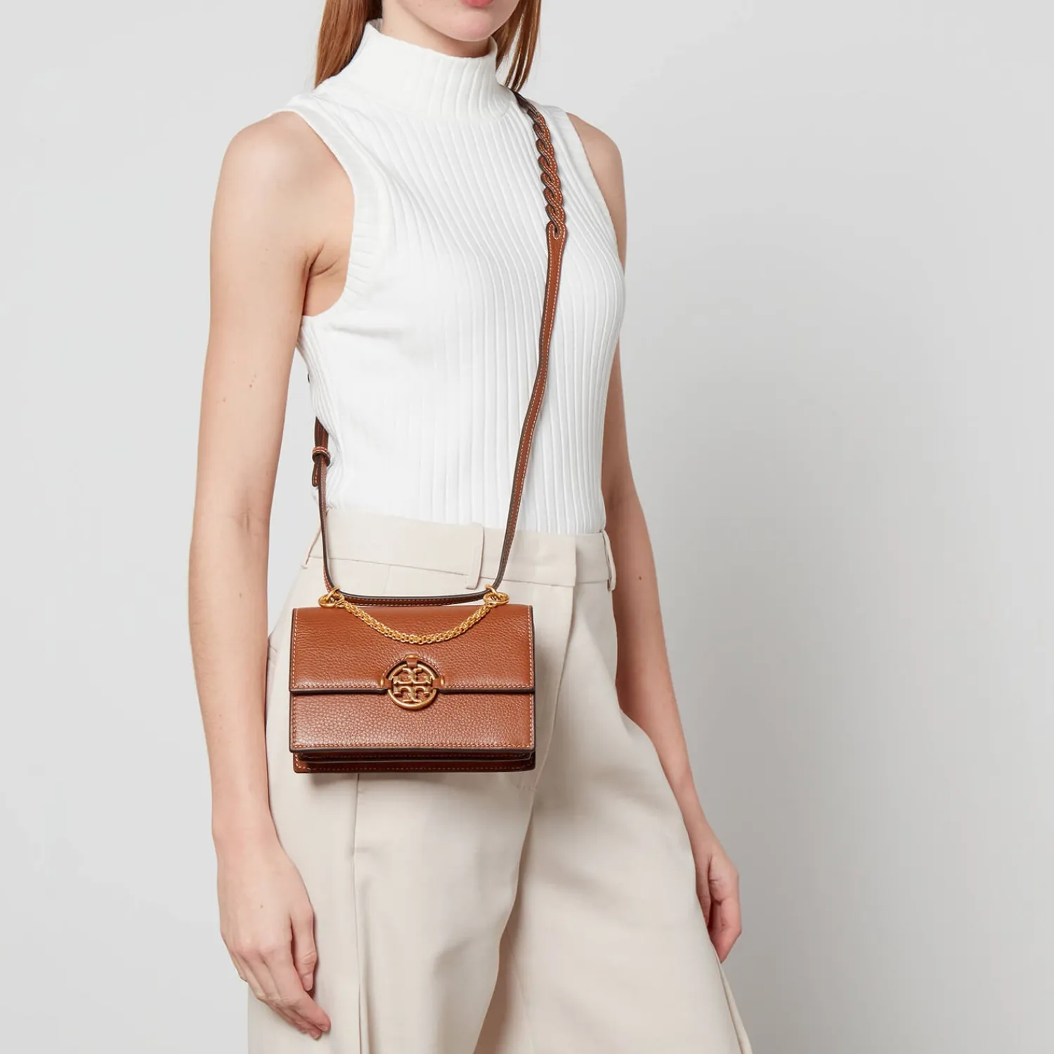 Mini Bags*Tory Burch Women's Miller Mini Bag - Light Umber