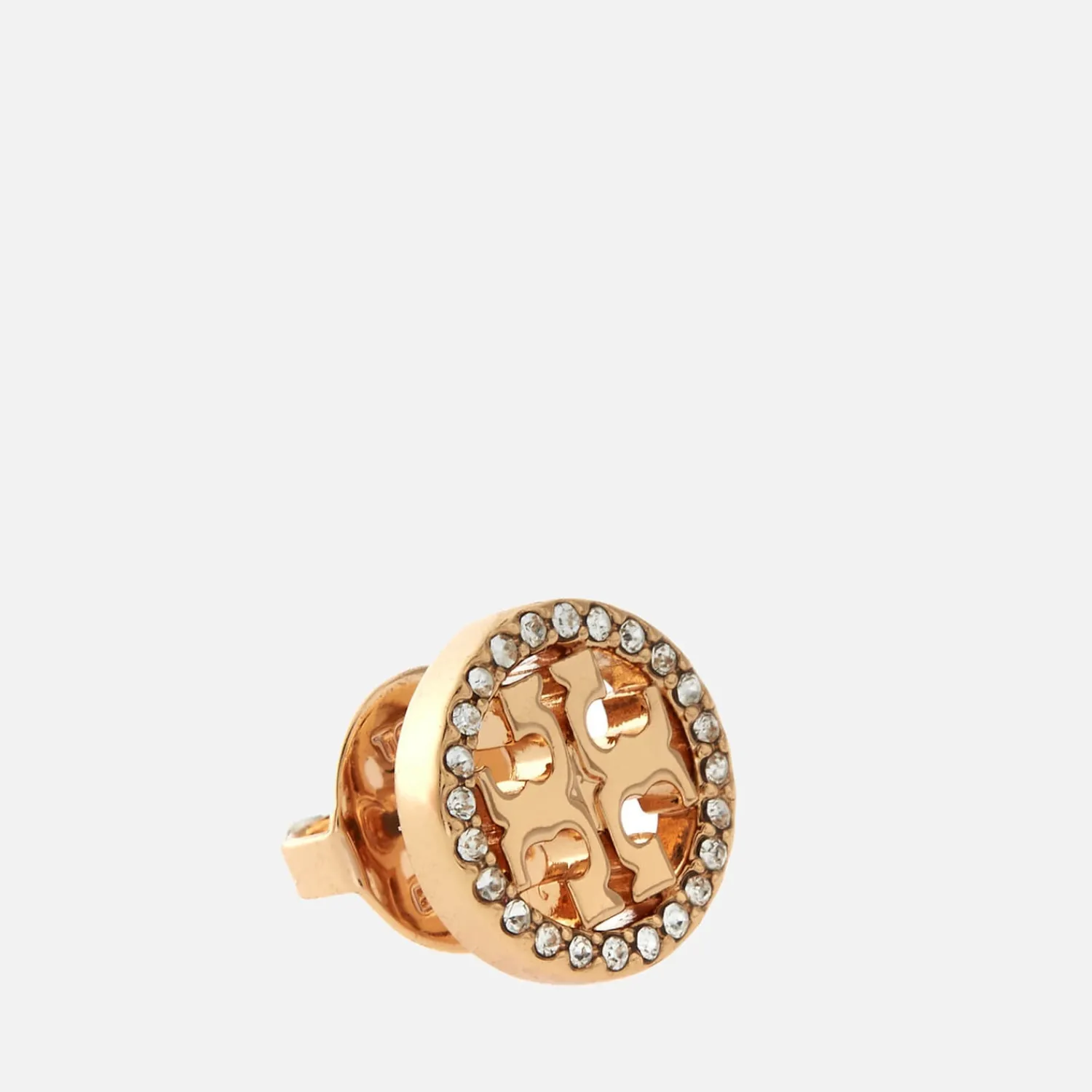 Earrings*Tory Burch Women's Miller Pave Stud Earrings - Silver/Crystal