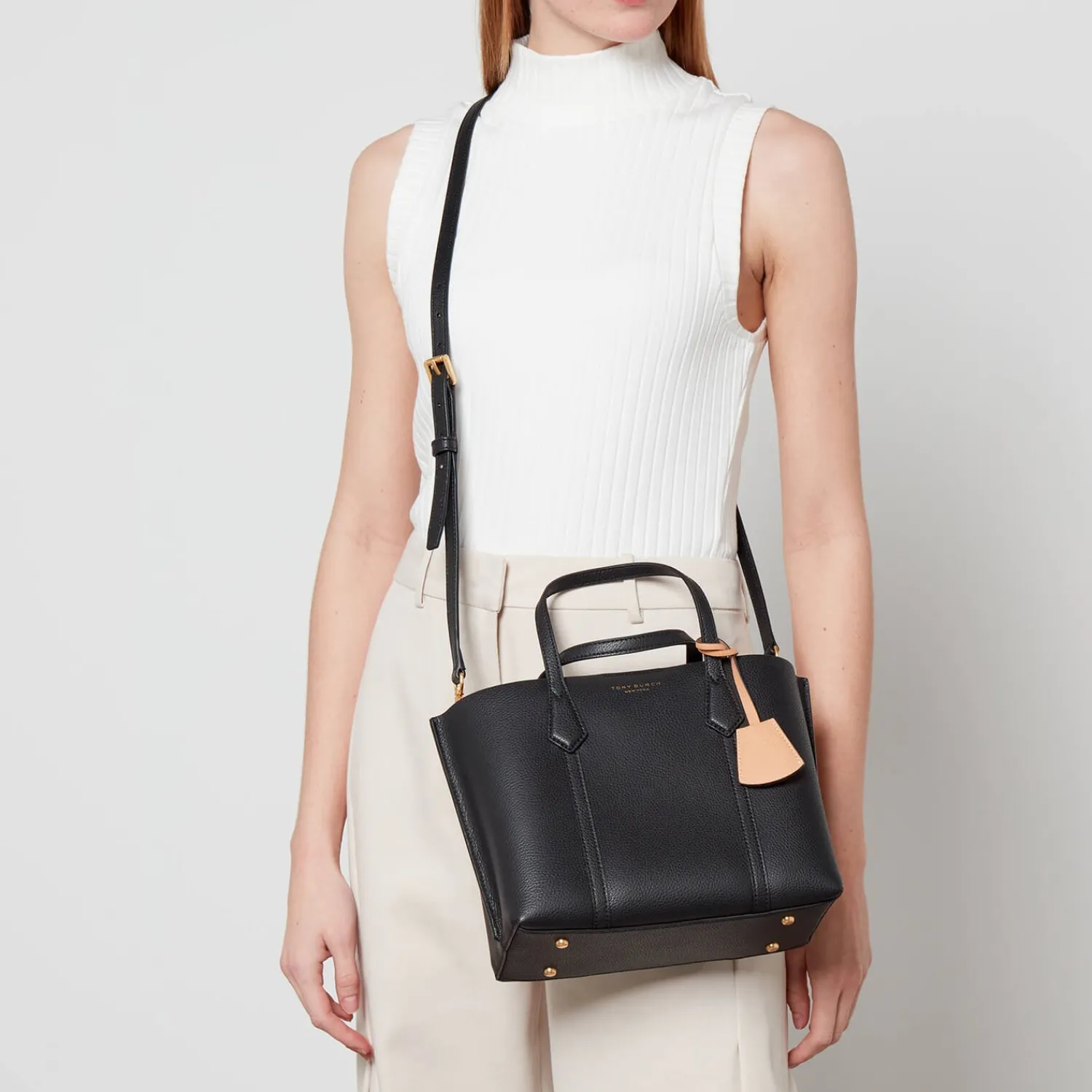 Tote Bags*Tory Burch Women's Perry Small Triple Compartment Tote Bag - Black