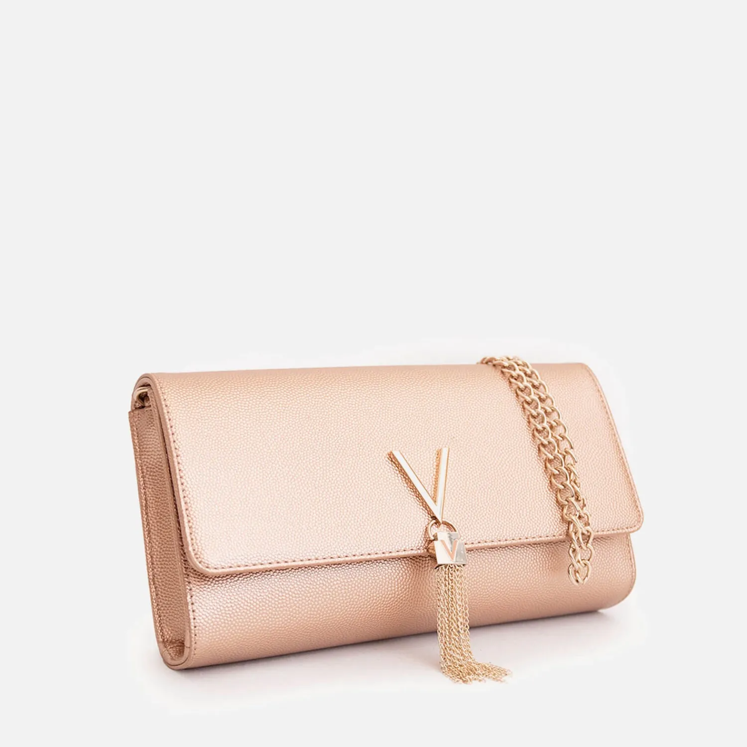 Shoulder Bags*Valentino Bags Valentino Divina Metallic Faux Leather Bag