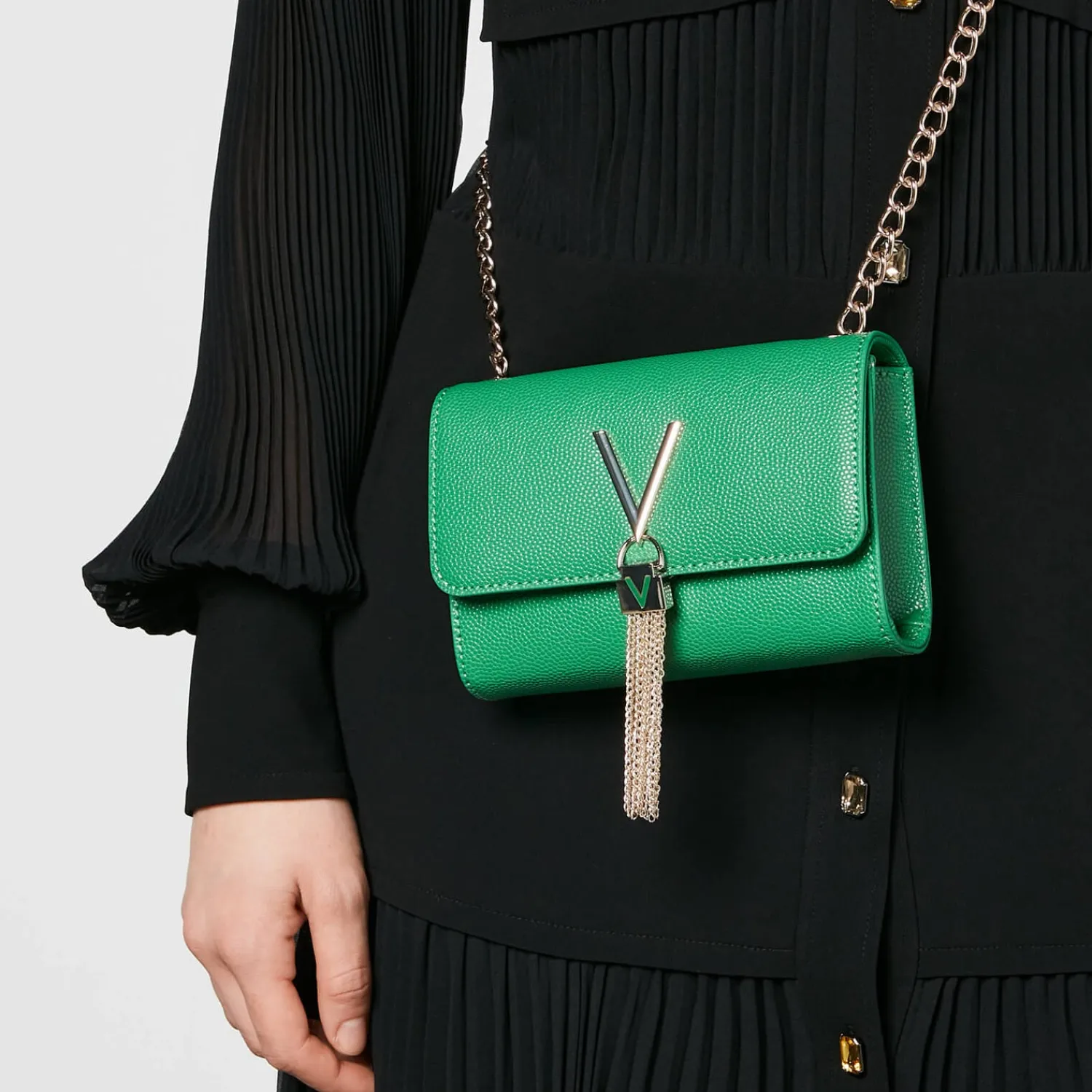 Clutch Bags*Valentino Bags Valentino Divina Small Faux Leather Pochette