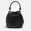 Bucket Bags*Valentino Bags Valentino Float Rattan And Faux Leather Bucket Bag