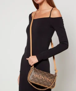 Crossbody Bags*Valentino Bags Valentino Liuto Logo-Print Faux Leather Shoulder Bag