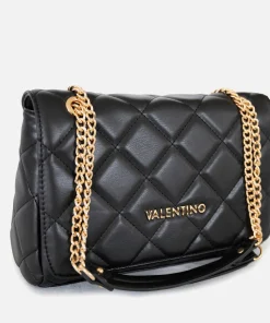 Crossbody Bags*Valentino Bags Valentino Ocarina Quilted Faux Leather Shoulder Bag Black