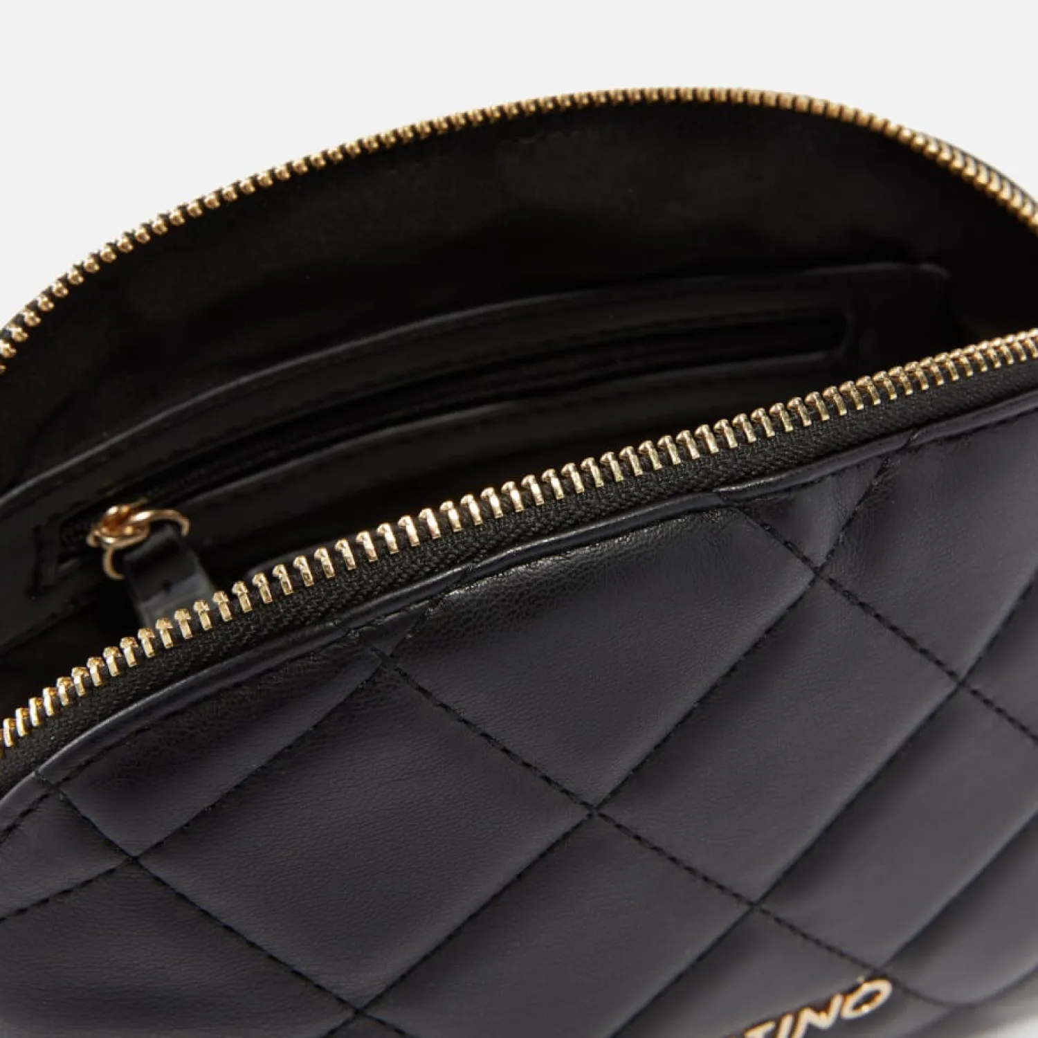 Cosmetic Bags*Valentino Bags Valentino Ocarina Quilted Faux Leather Cosmetic Case