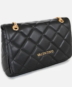Crossbody Bags*Valentino Bags Valentino Ocarina Quilted Faux Leather Shoulder Bag Black