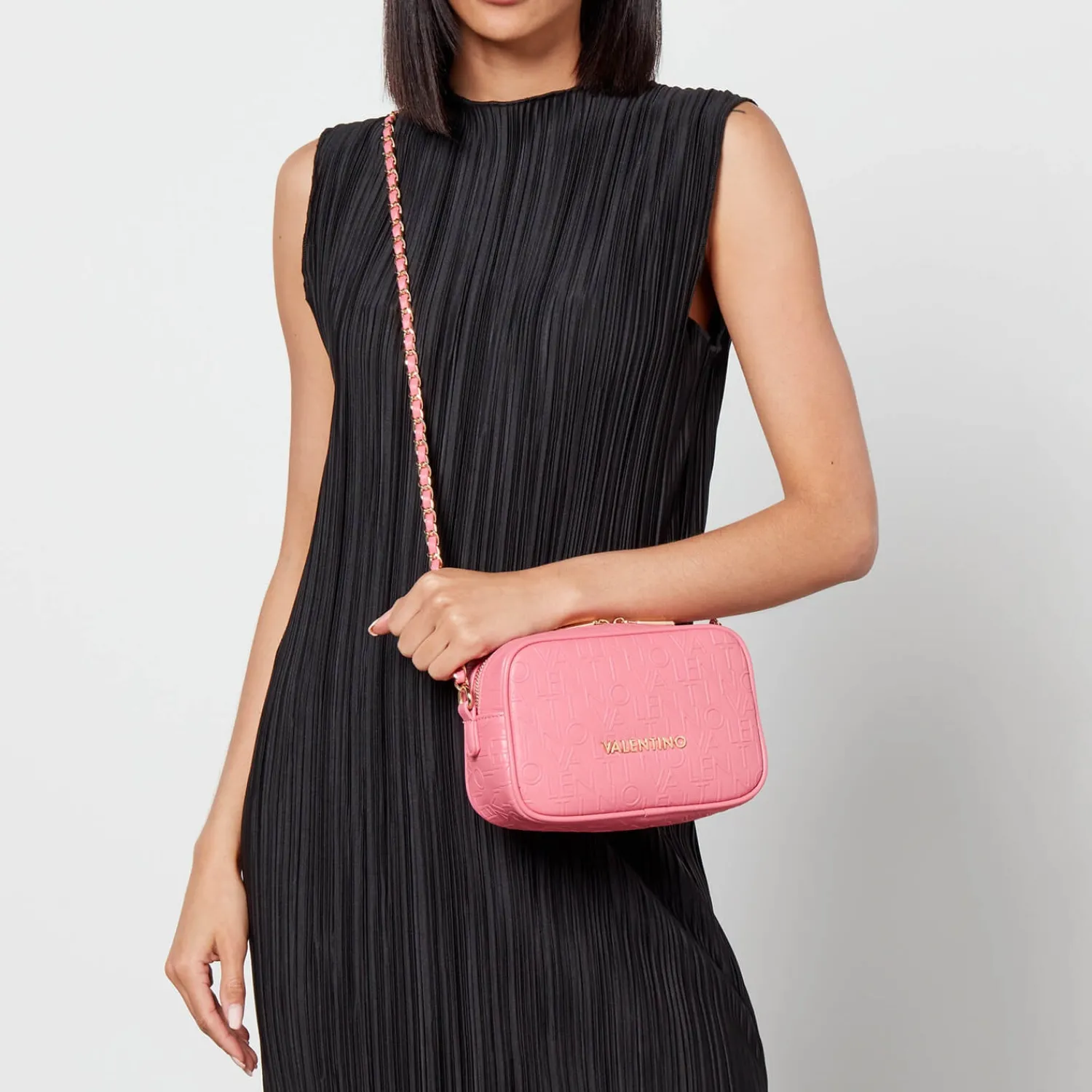 Crossbody Bags*Valentino Bags Valentino Relax Embossed Faux Leather Camera Bag