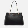 Tote Bags*Valentino Bags Valentino Relax Monogrammed Faux Leather Shopping Bag