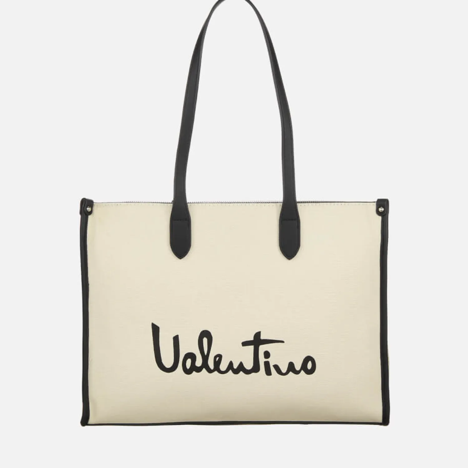 Tote Bags*Valentino Bags Valentino Vacation Canvas And Faux Leather Shopping Bag
