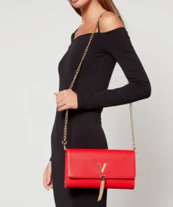 Shoulder Bags*Valentino Bags Valentino Women's Divina Large Shoulder Bag - Red