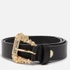 Belts*Versace Jeans Couture Buckle Detail Leather Belt