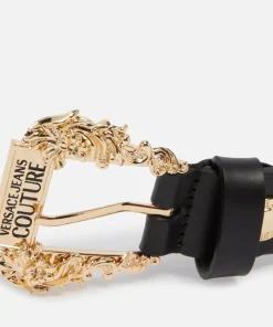 Belts*Versace Jeans Couture Buckle Detail Leather Belt