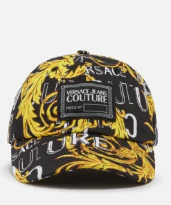 Hats Scarves & Gloves*Versace Jeans Couture Cotton-Canvas Logo Cap