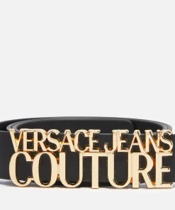 Belts*Versace Jeans Couture Logo-Embellished Leather Belt