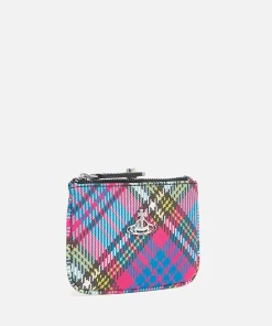 Purses And Cardholders*Vivienne Westwood Biogreen Saffiano Leather Printed Coin Purse