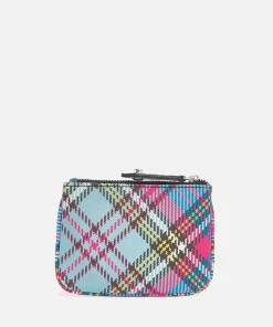 Purses And Cardholders*Vivienne Westwood Biogreen Saffiano Leather Printed Coin Purse