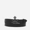 Belts*Vivienne Westwood Line Orb Logo-Embellishment Leather Belt