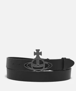 Belts*Vivienne Westwood Line Orb Logo-Embellishment Leather Belt