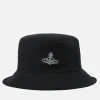 Hats Scarves & Gloves*Vivienne Westwood Logo-Embroidered Cotton Bucket Hat