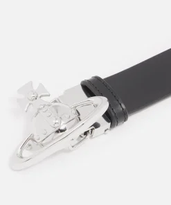 Belts*Vivienne Westwood Orb Buckle Palladio Leather Belt