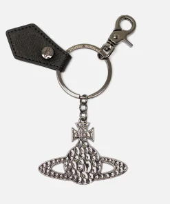 Keyrings And Bag Charms*Vivienne Westwood Orb Leather And Gunmetal-Tone Keyring