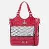 Crossbody Bags*Vivienne Westwood Roxy Embellished Mesh And Leather Tote Bag