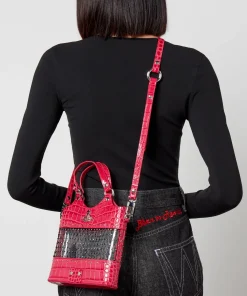 Crossbody Bags*Vivienne Westwood Roxy Embellished Mesh And Leather Tote Bag