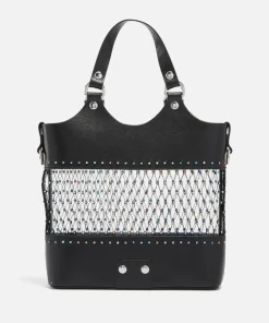 Crossbody Bags*Vivienne Westwood Roxy Embellished Mesh And Leather Tote Bag