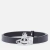 Belts*Vivienne Westwood Small Line Orb Leather Belt