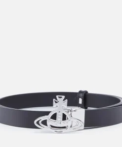 Belts*Vivienne Westwood Small Line Orb Leather Belt