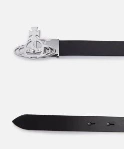 Belts*Vivienne Westwood Small Line Orb Leather Belt