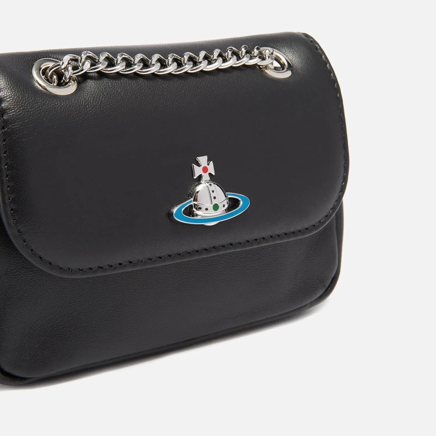 Purses And Cardholders*Vivienne Westwood Small Nappa Leather Shoulder Bag