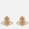 Earrings*Vivienne Westwood Valentina Orb Gold-Tone Crystal Earrings