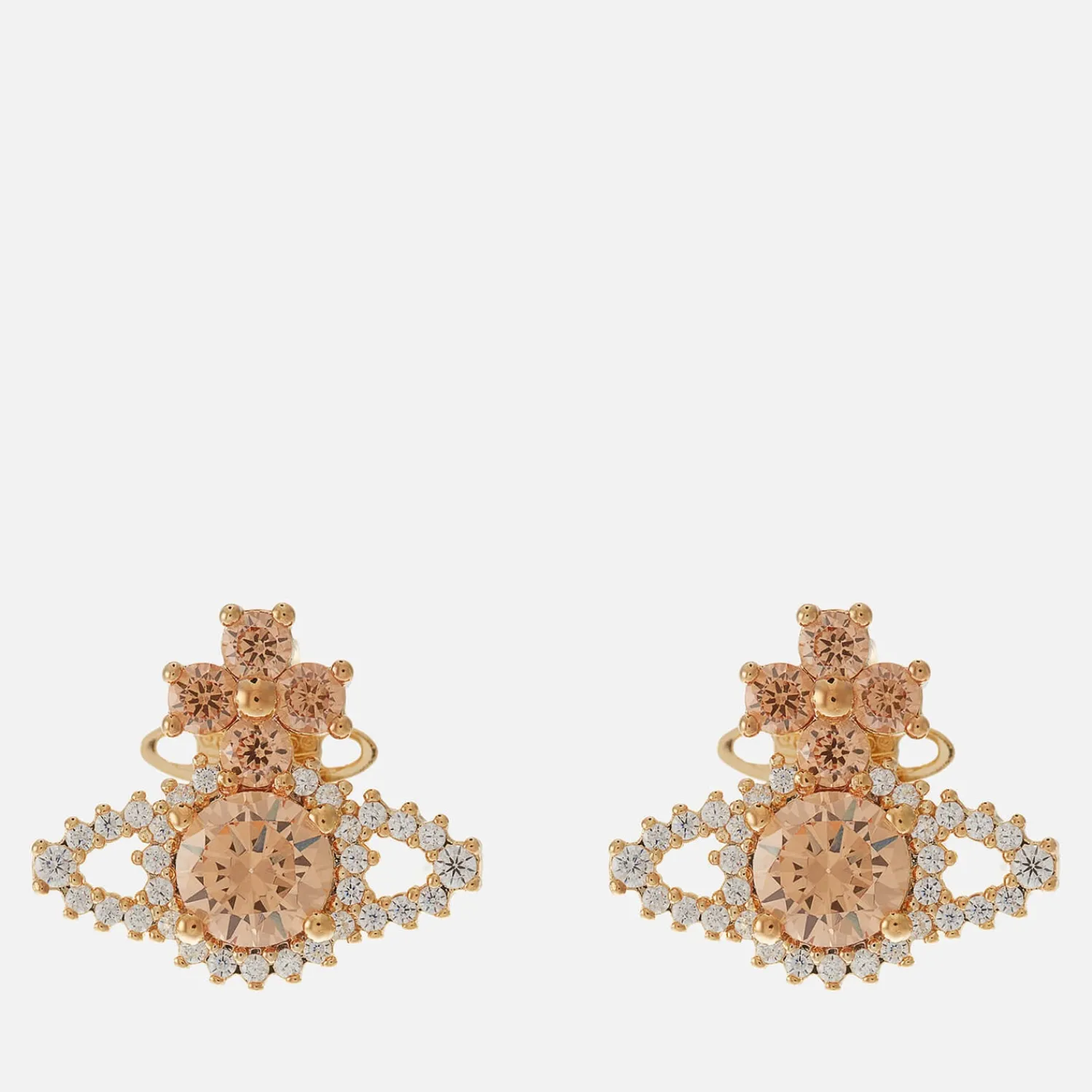 Earrings*Vivienne Westwood Valentina Orb Gold-Tone Crystal Earrings