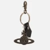 Keyrings And Bag Charms*Vivienne Westwood Women's Debbie Hammered Orb Keyring - Black