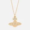 Necklaces*Vivienne Westwood Women's Minnie Bas Relief Pendant - Gold Crystal