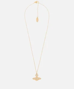 Necklaces*Vivienne Westwood Women's Minnie Bas Relief Pendant - Gold Crystal