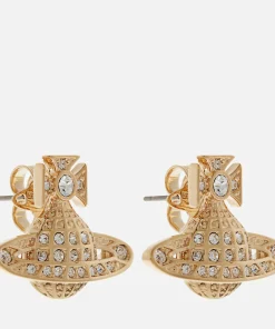 Earrings*Vivienne Westwood Women's Minnie Bas Relief Earrings - Gold Crystal