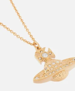 Necklaces*Vivienne Westwood Women's Minnie Bas Relief Pendant - Gold Crystal