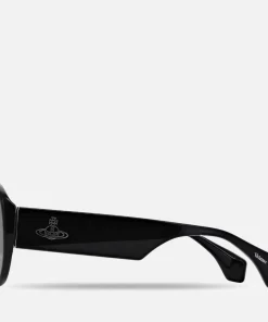 Sunglasses*Vivienne Westwood Women's Round Acetate Sunglasses - Black