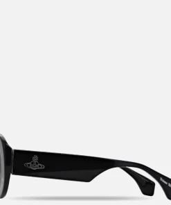 Sunglasses*Vivienne Westwood Women's Round Acetate Sunglasses - Black