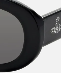 Sunglasses*Vivienne Westwood Women's Round Acetate Sunglasses - Black