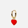 Earrings*Wilhelmina Garcia Heart Recycled Gold-Plated And Enamel Earring
